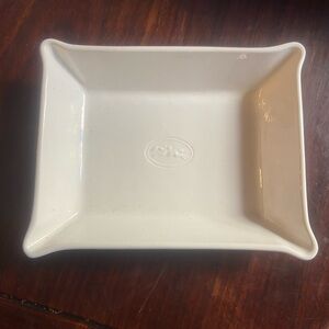 Longchamp Elegant White Ceramic Dish cocktail nuts